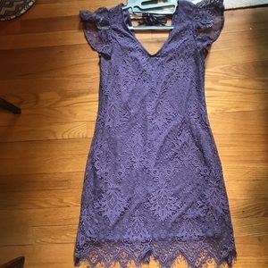 Francesca’s XS Purple Lace Dress